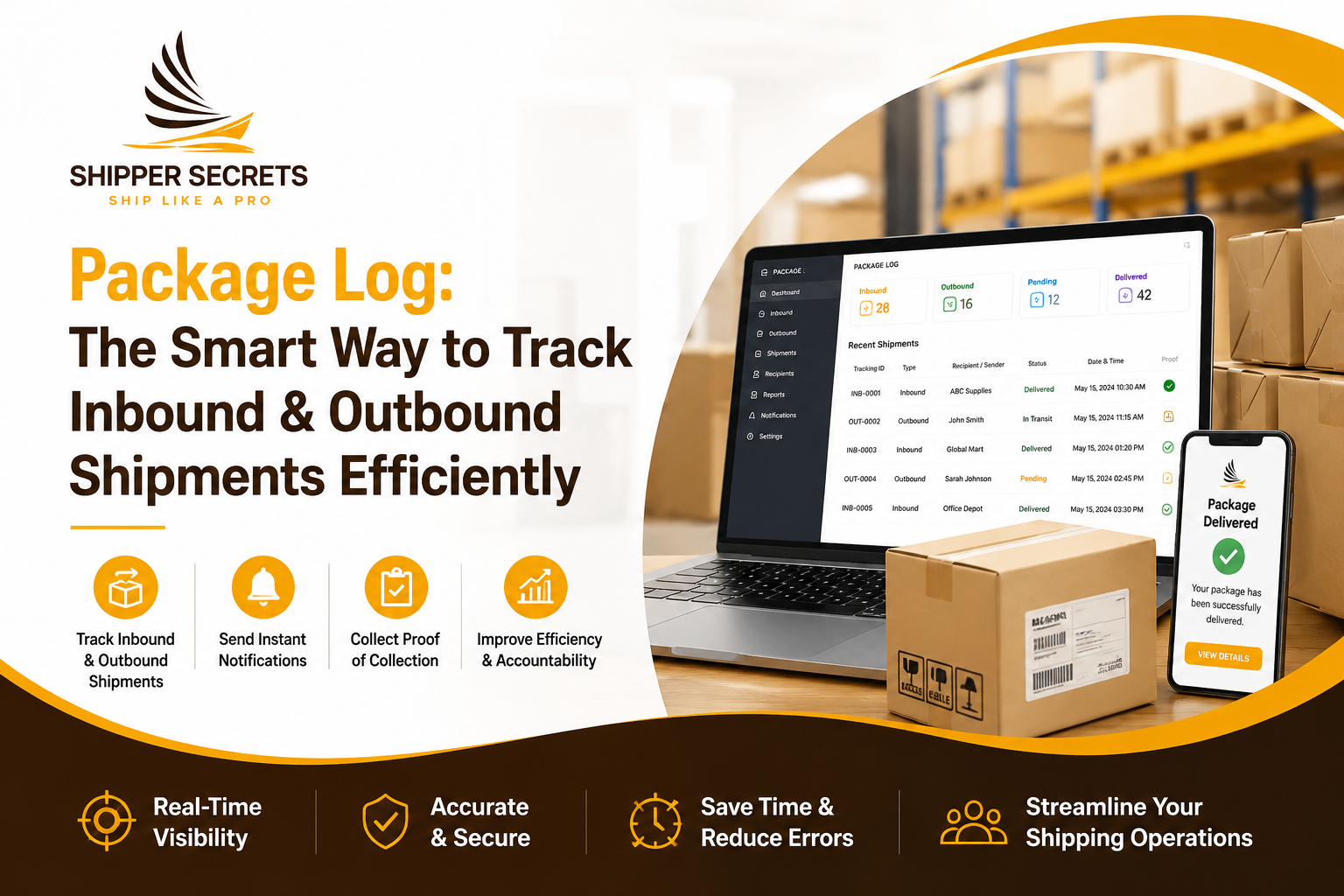 Smart Way to Track Inbound & Outbound Shipments