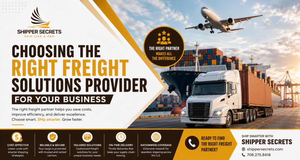 Choosing the Right Freight Solutions Provider for Your Business