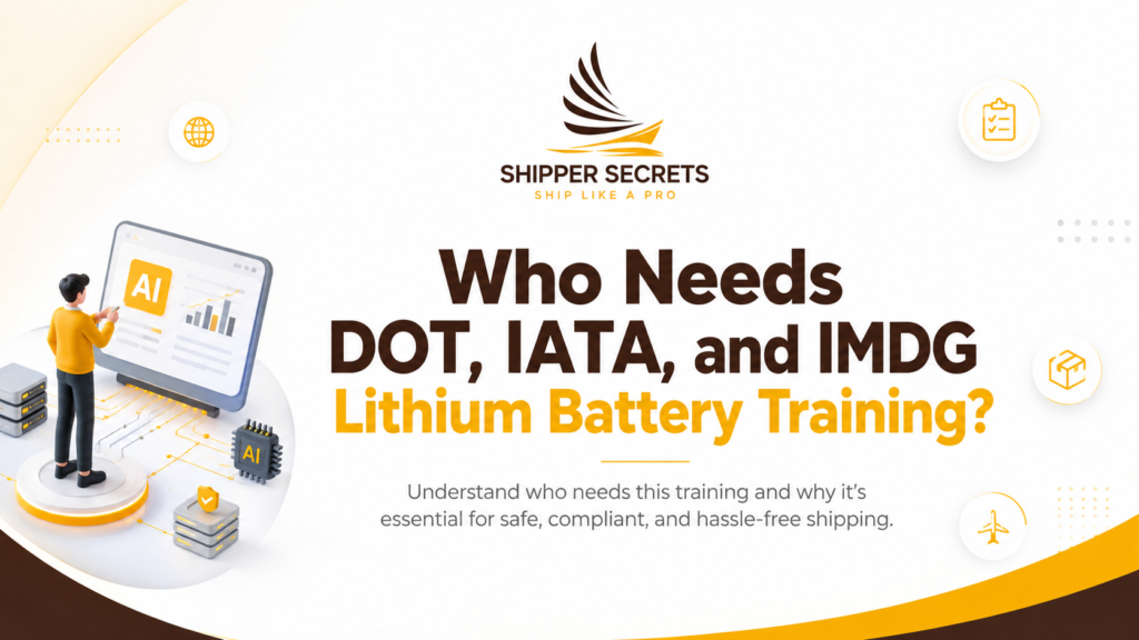 DOT, IATA and IMDG Lithium Battery Training