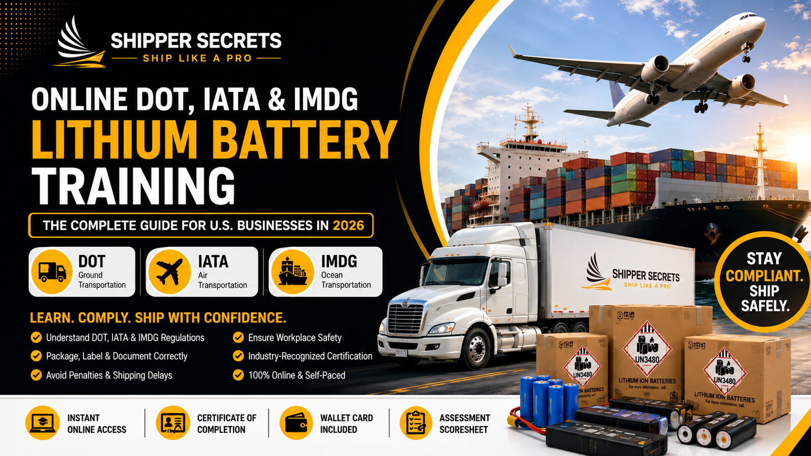 DOT, IATA and IMDG Lithium Battery Training