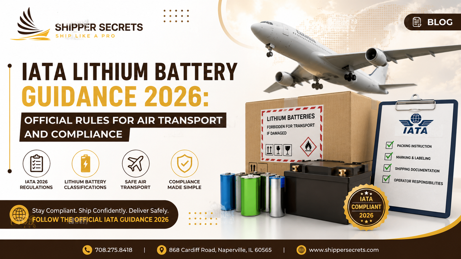 IATA Lithium Battery Guidance 2026: Official Rules for Air Transport and Compliance