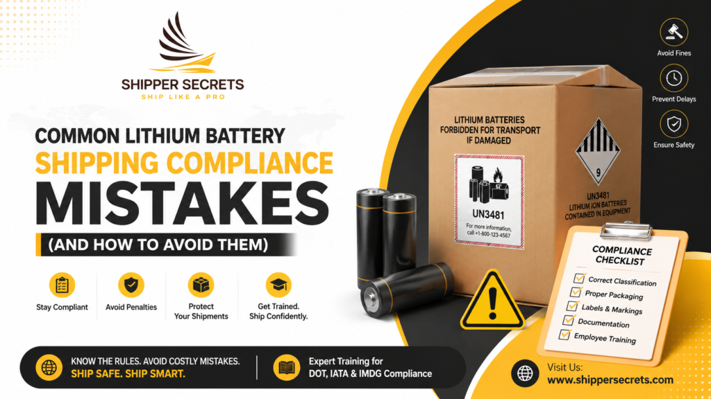 Common Lithium Battery Shipping Compliance Mistakes
