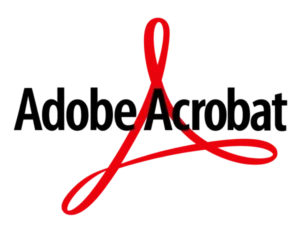 Adobe Acrobat Ribbon Logo